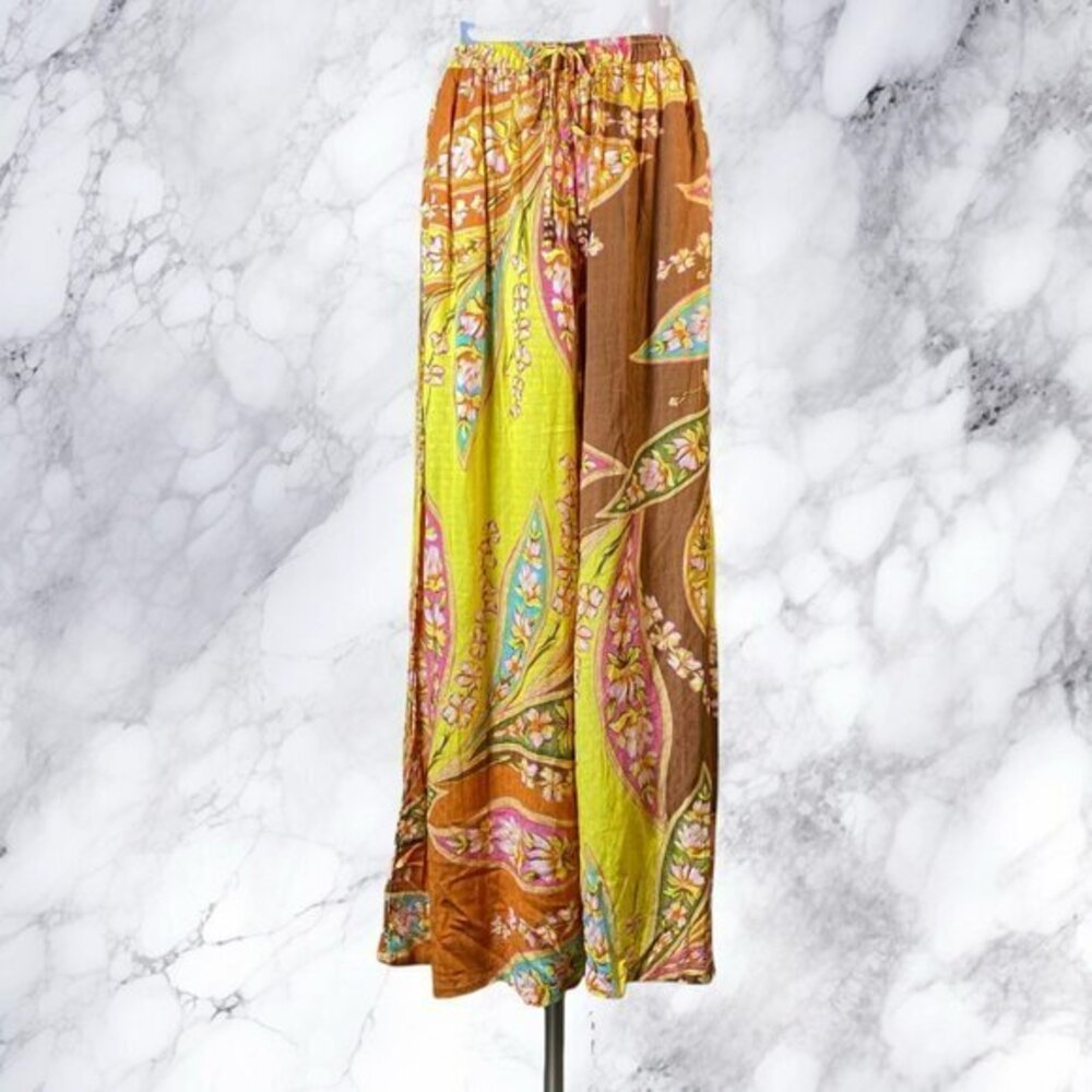 Haute Hippie Flora Print Palazzo Pant